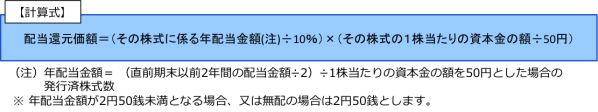 特例的評価方式（配当還元方式）